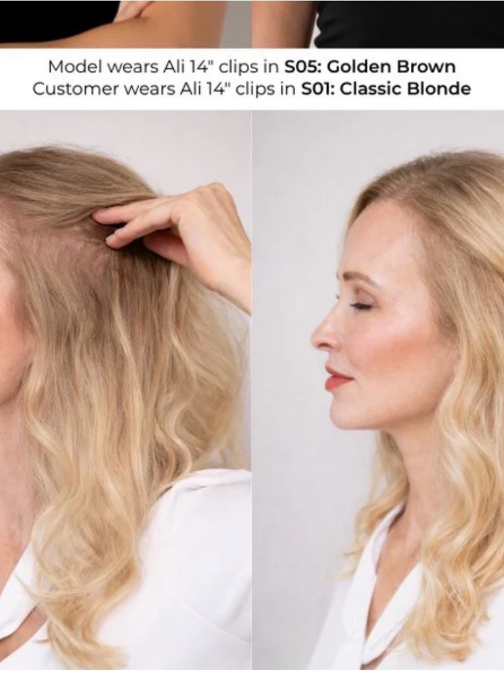 14" Clip-In Human Hair Extensions - Classic Blonde adds Volume. Never used.